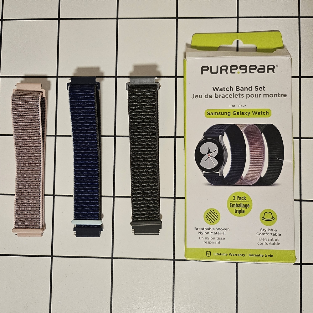 Smartwatch Band Set - Pink, Blue, Black